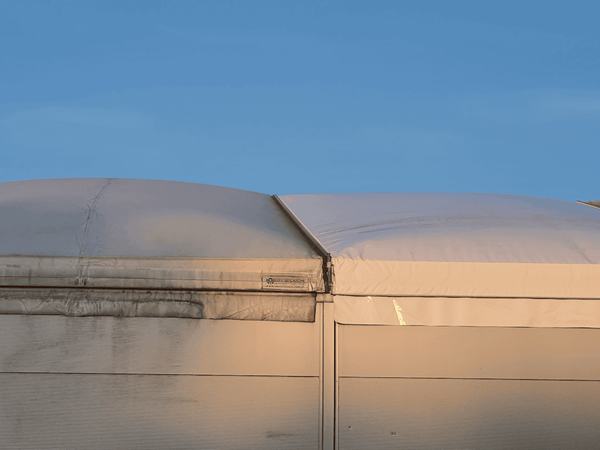 Dach namiotowy i konstrukcja do biogazowni – M&K