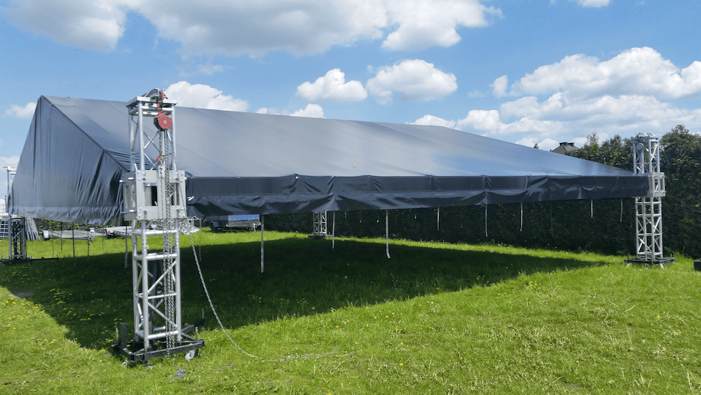 Galeria eventowa i rozrywkowa – Dachy estradowe i zabudowy M&K
